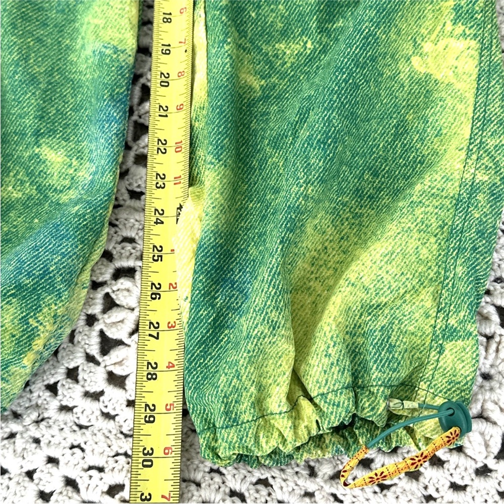 Zumba Pants Joggers Green Cargo Parachute Adjustable Ankle Strap XS - Picture 14 of 15